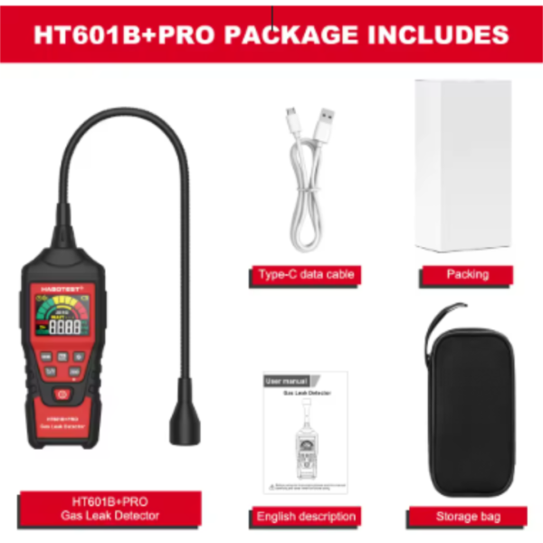 HABOTEST HT601B+PRO Gas Leak Detector